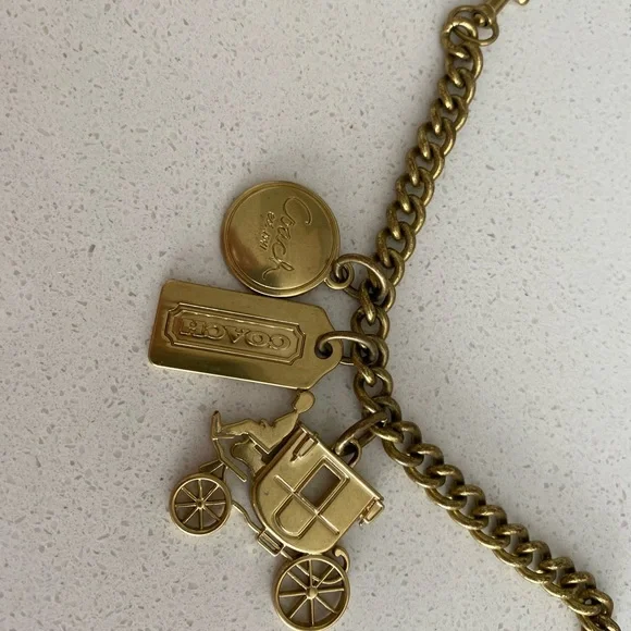 Coach Brass Carriage 1941 Bag charm chain FOB - Picture 3 of 8